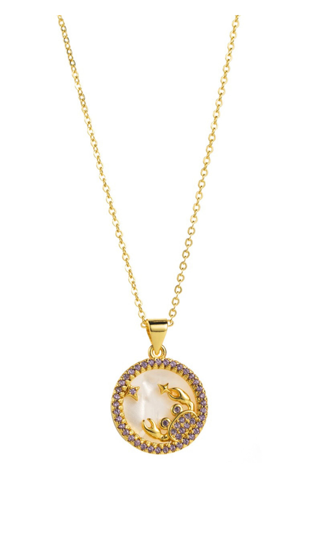 Zodiac Sign Pendant Necklace