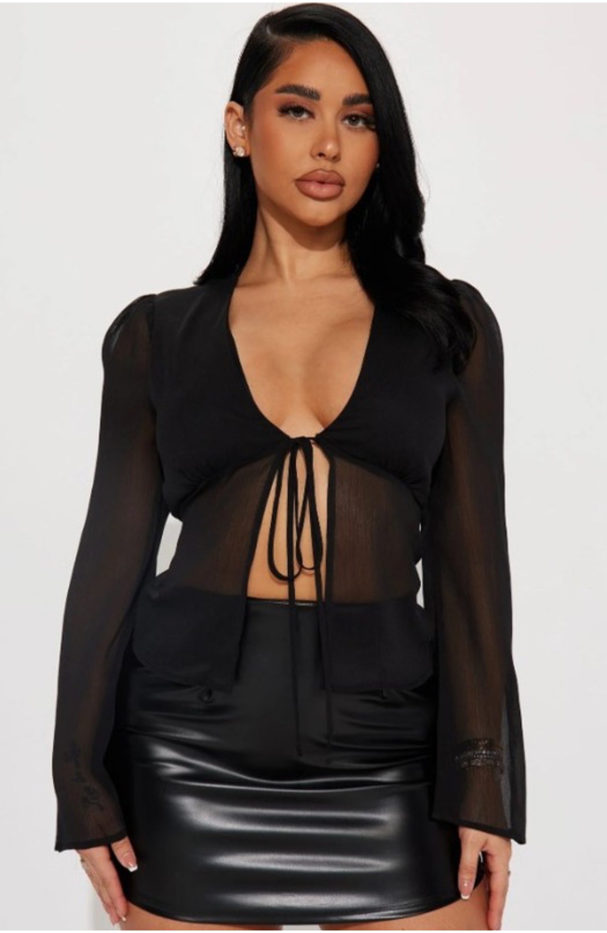 Valentine Black  Top