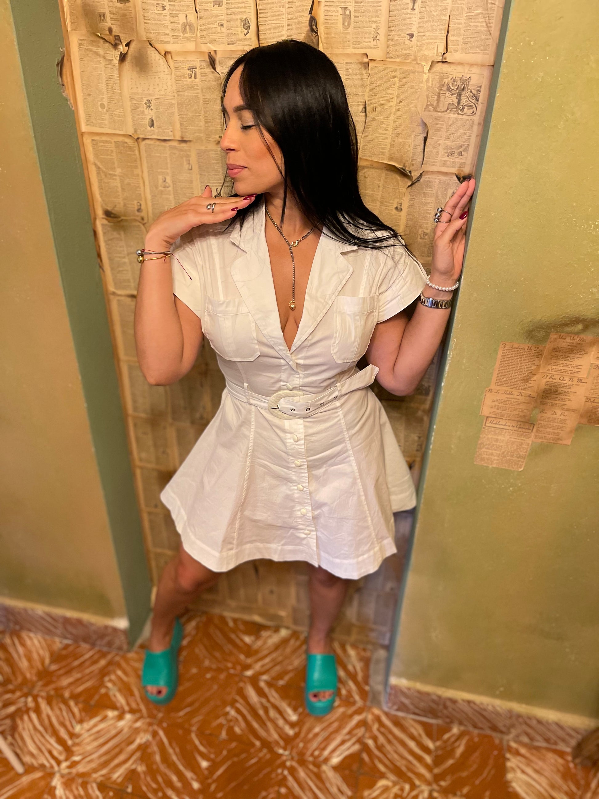 Marcela Midi Dress w Belt